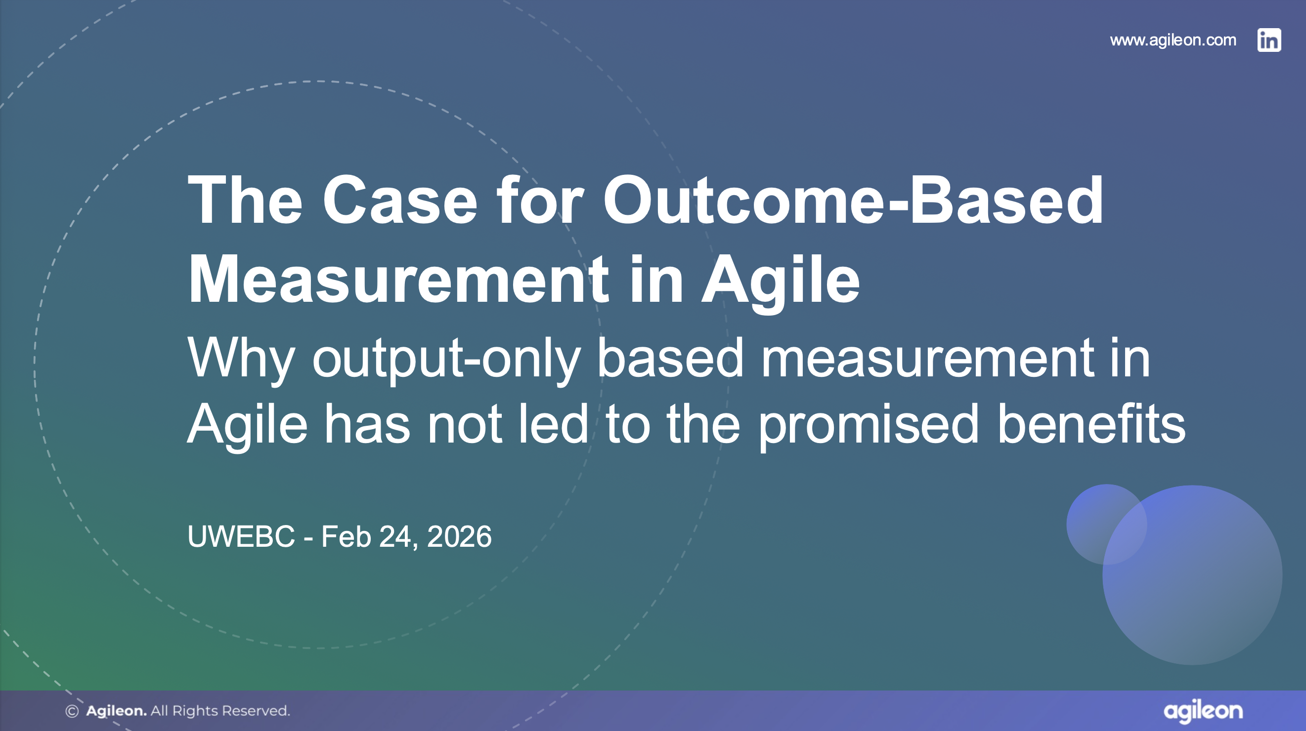 3. Agileon Presentation Slides: The Case for Outcome-Based Measurement in Agile thumbnail